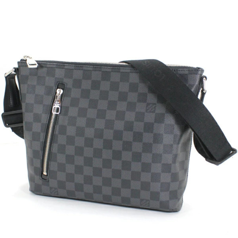 Louis Vuitton Mick Damier Graphite Black Shoulder Bag Crossbody Messenger